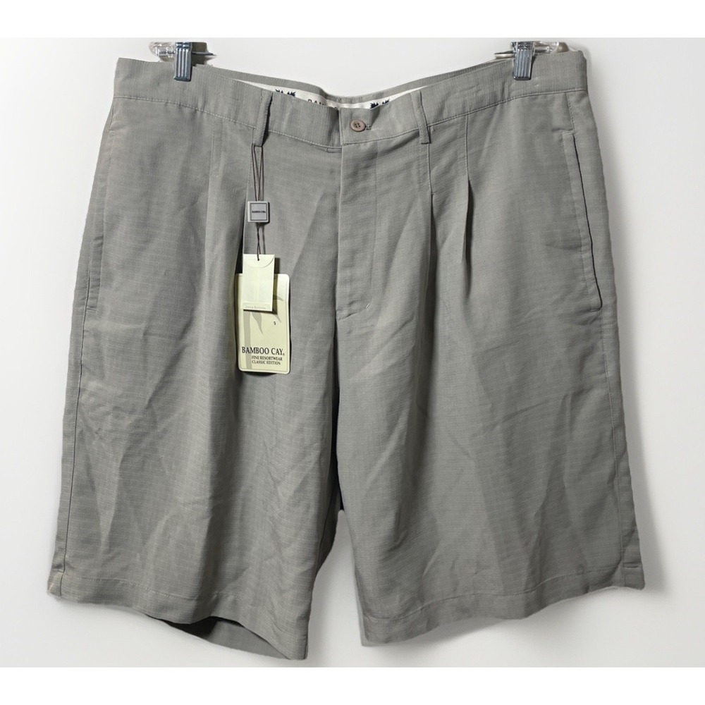 Bamboo Cay Men's Tan Stone Khaki Shorts Style PS600 Size 40 X10 New With Tags